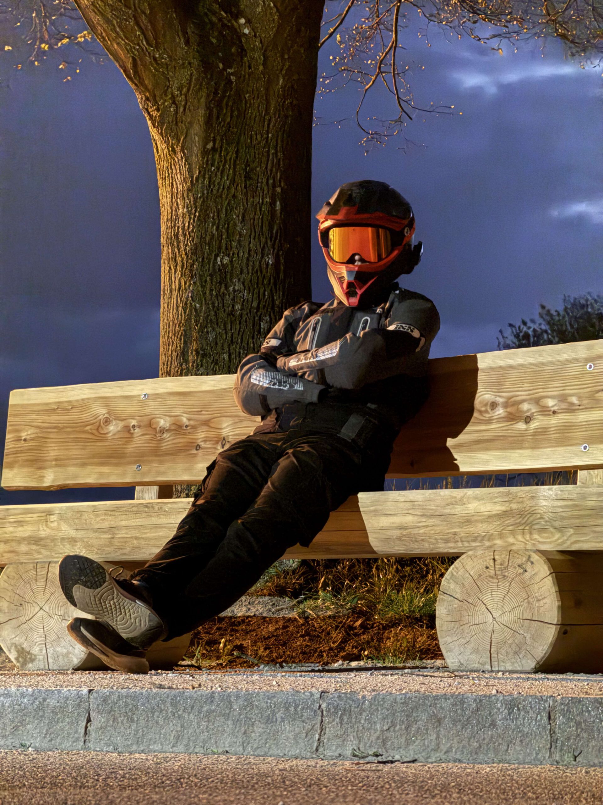 front-portrait of biker